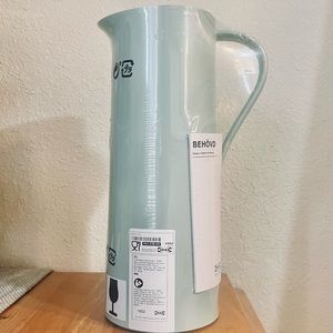 Ikea BEHÖVD Vacuum flask, light green/beige, 34 oz